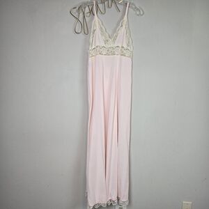 Vintage Barad Pink Lace Slip Nightgown